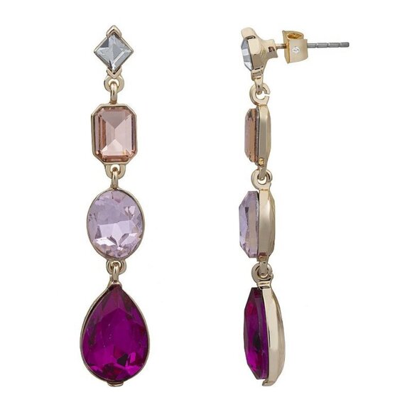 Lauren Conrad Multi-Stone Drop Earrings - Picture 1 of 4
